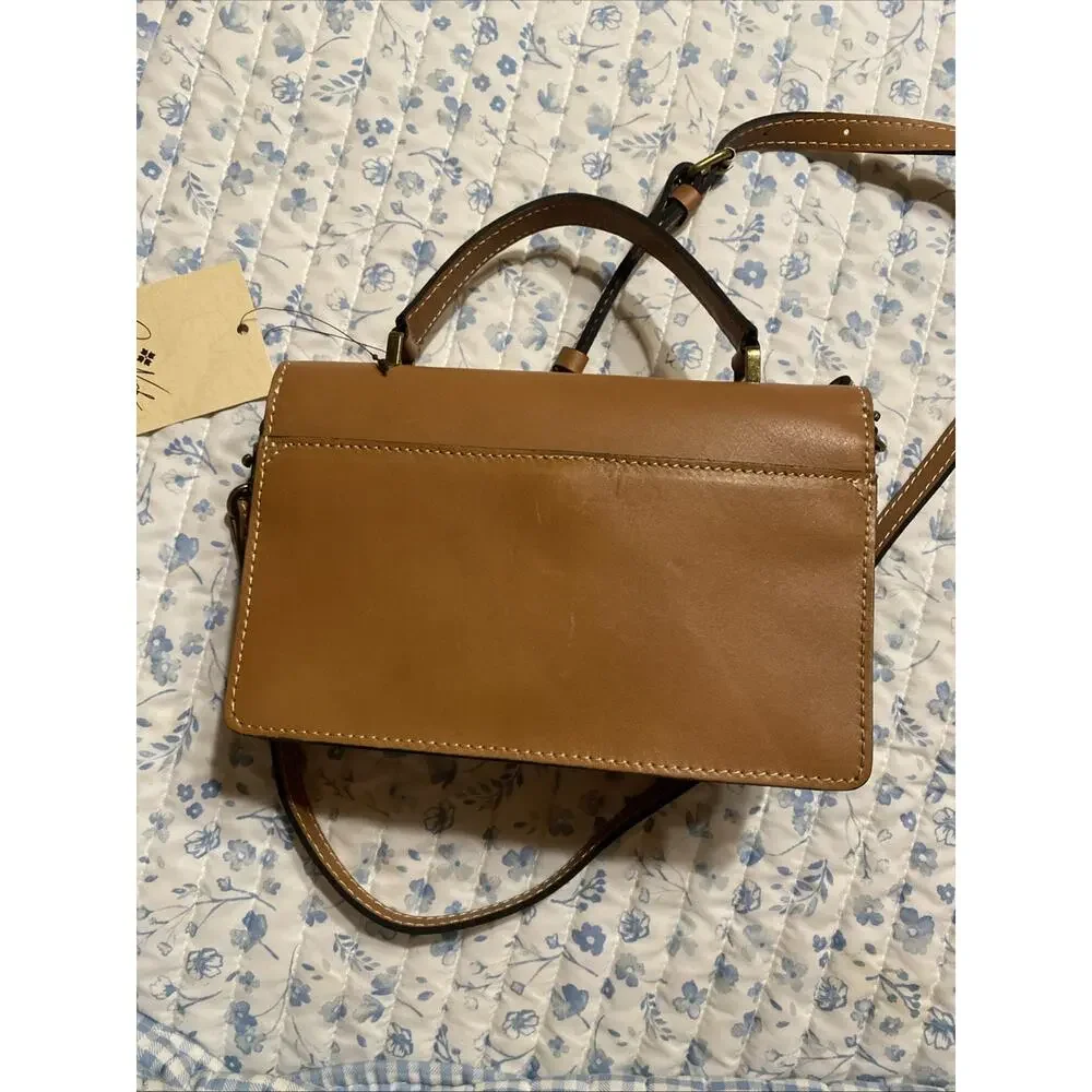 PATRICIA NASH PORCILI P799261X CROSSBODY WITH CARD CASE DUST BAG HAZELNUT NWT